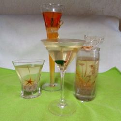 Retro Florida Gel Candles / Lot of 4/ Unburnt 