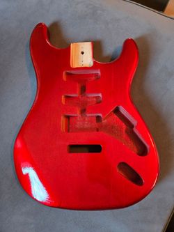 HSS Candy Apple Red Electric Guitar Body