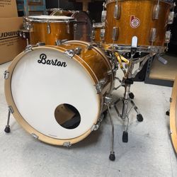 Barton Gold Sparkle Maple Drum Set