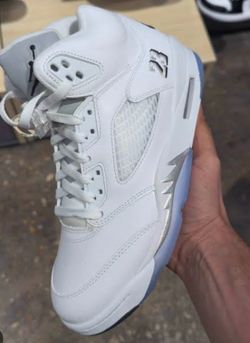 Jordan 5 metallic silver