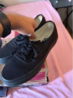 Vans black on black authentic original