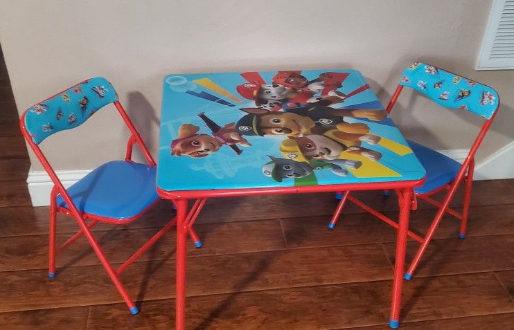 Paw Patrol Activity Table And Chair Set
