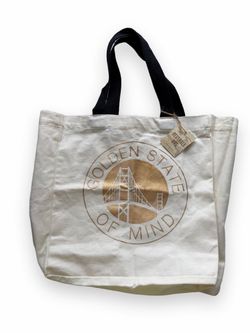 Golden State of Mind tote bag with gold bridge graphic Brand new with tags
