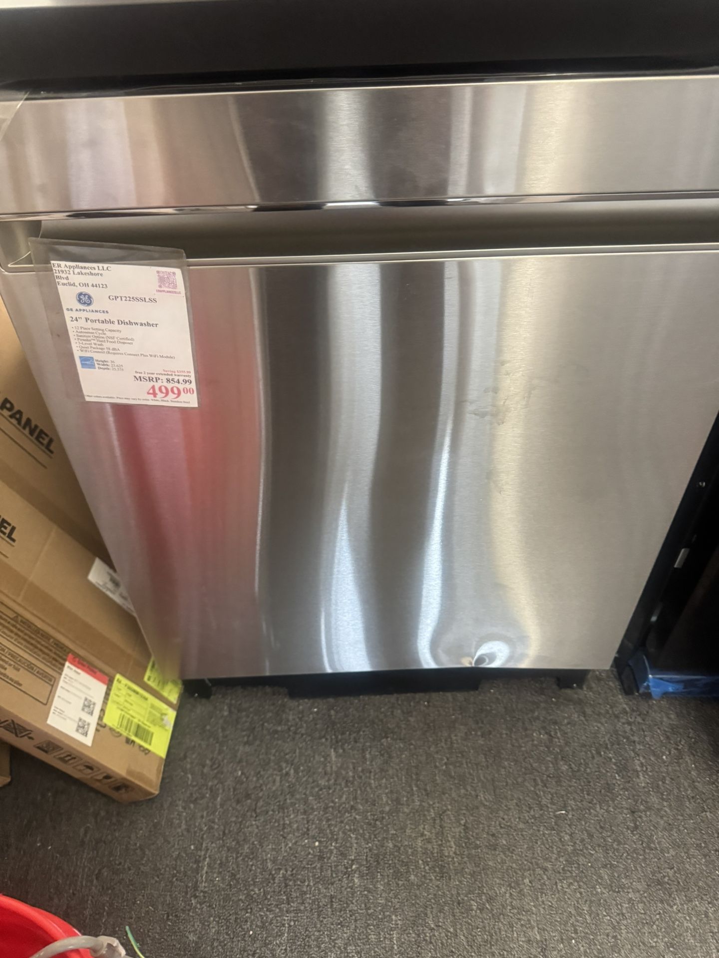 GE 24” Portable Dishwasher