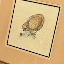 Two Framed Chick & Egg Fine Art Gallery Prints