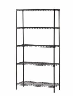 NSF Black Wire Rack 5 Shelves