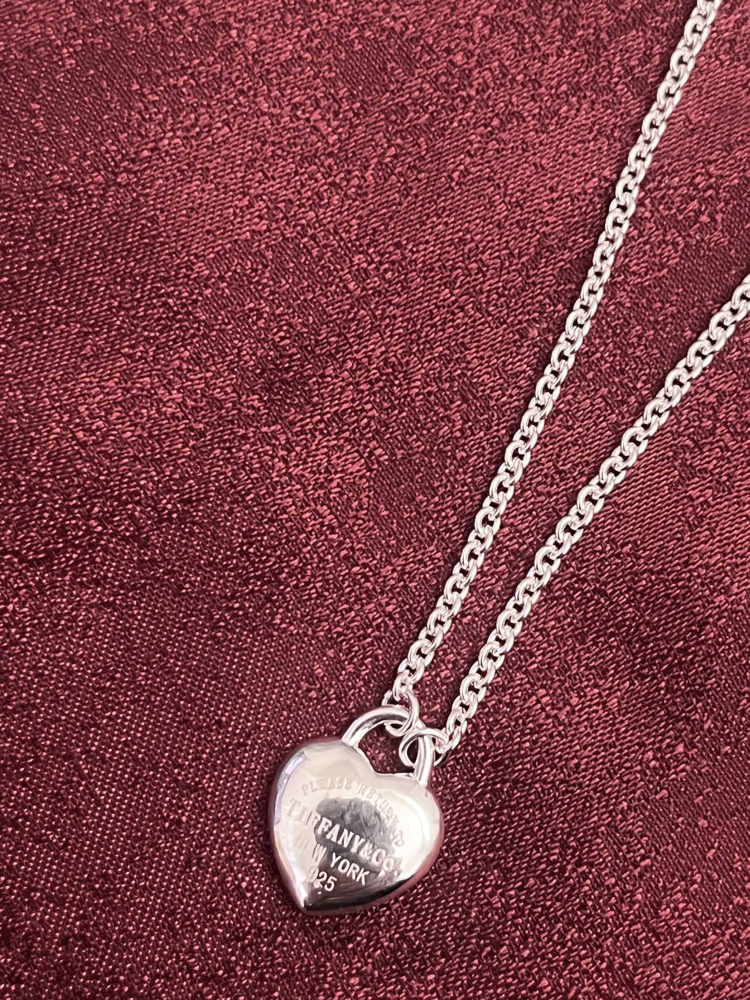 Return To Tiffany Full Heart Pendant In Sterling Silver