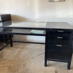 Black Wooden Desk