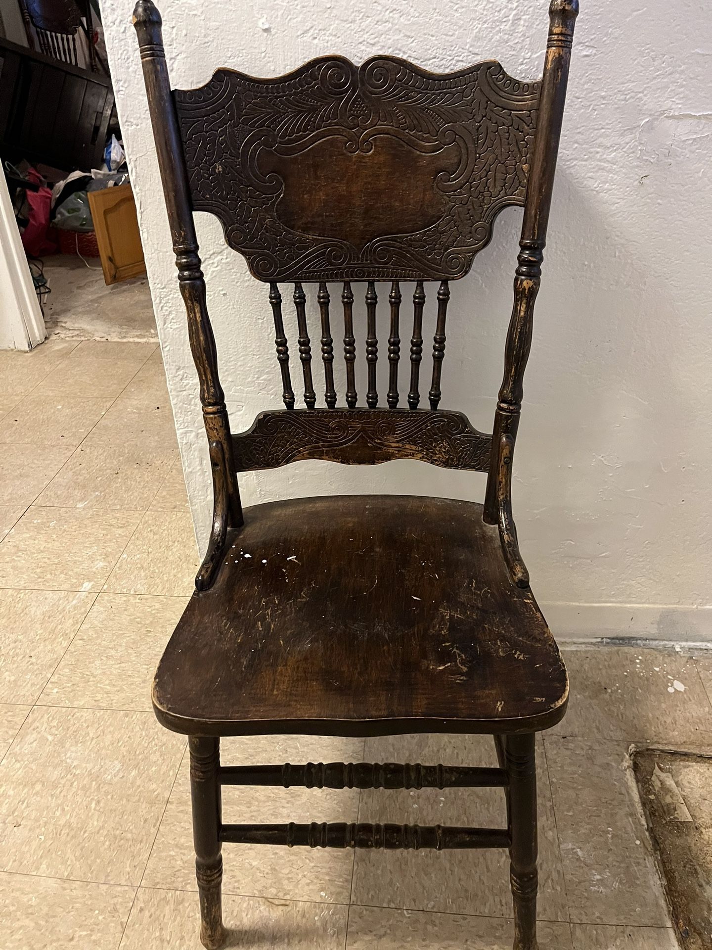 Vintage All Wood Chairs