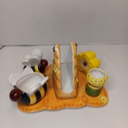 BHP NY Bumble Bee Kitchen Set. Napkin , Sugar , Toothpick, Salt & Pepper Shakers