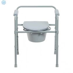 Drive DeVilbiss Steel Folding Bedside Commode