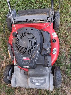 Self propelled snapper mower no bag