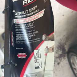 toilet auger never used 3’