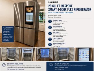 Samsung Smart Fridge w/ Large Touchscreen – Works Perfectly – Priced for Cosmetic Wear