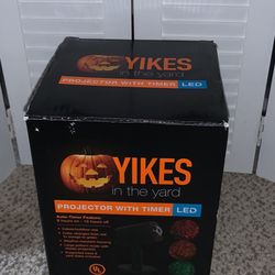 Yikes In The Yard Led Projector With Timer Lawn Decoration (new)