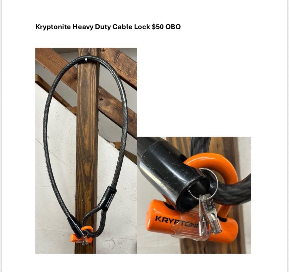 Kryptonite Heavy Duty Cable Lock