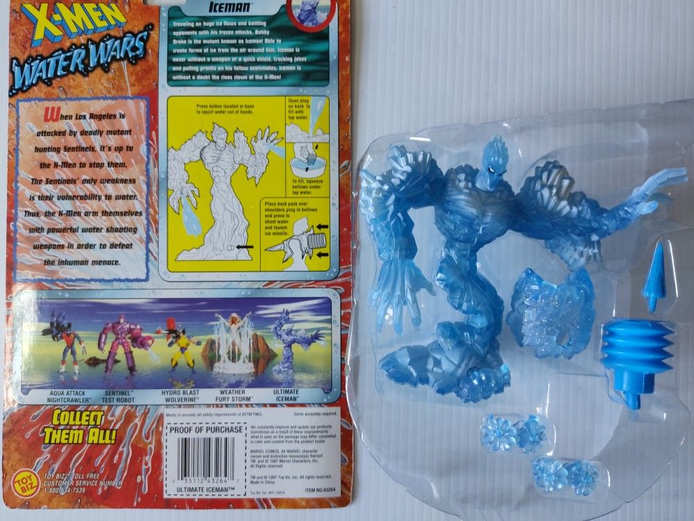 X-MEN Water Wars Ultimate Icemanアイスマン Iceman (Ultimate) - X-Men - Water Wars - Toy Biz Action Figure