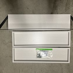 Small Shelves, Off White With Black Frame