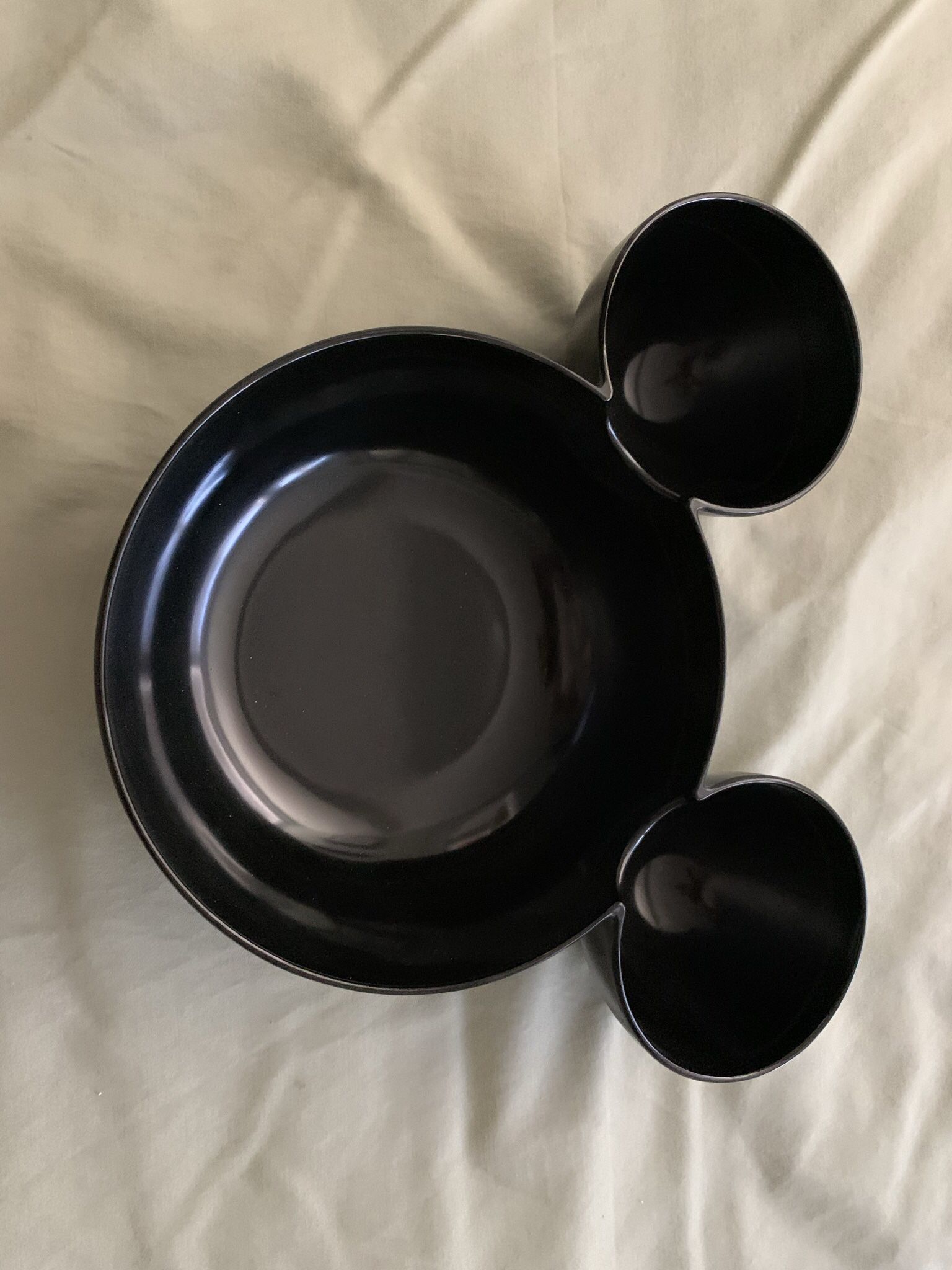 Zak Designs Mickey Mouse Ears Serving Bowl Black