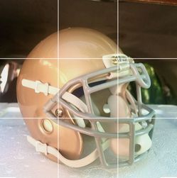 Small Notre Dame Football Helmet; 8 inch width