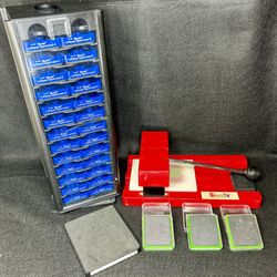 Sizzix Original Big Red Paper Craft Scrapbook Die Cutter & Tower w/ 56 Dies for Crafting