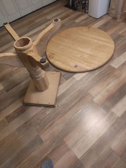 Wood dining room table