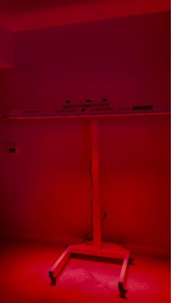 ORA Red Light Therapy Panel on Rolling Stand