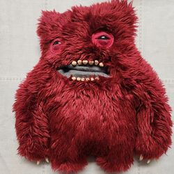 Red Burgundy Plush Rare Retired Clawey Fuggler