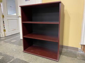 Cherry Finish Open Bookcase