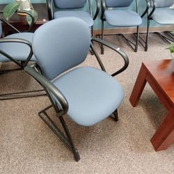  Blue Steelcase Stacking Chair