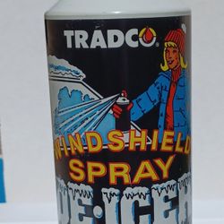 Vintage painted label spary can Tradco Windshield De-icer