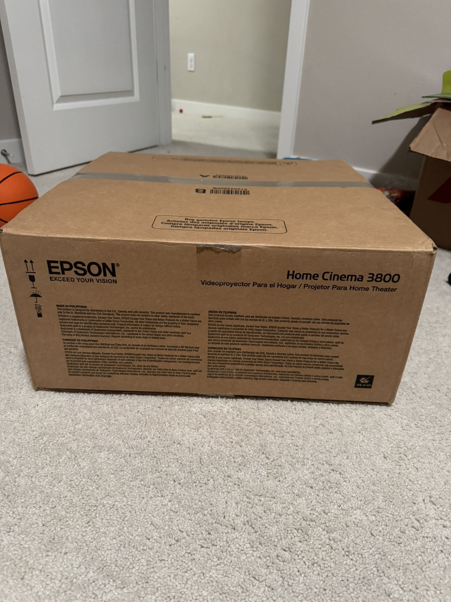 Epson Home Cinema 3800 For Sale