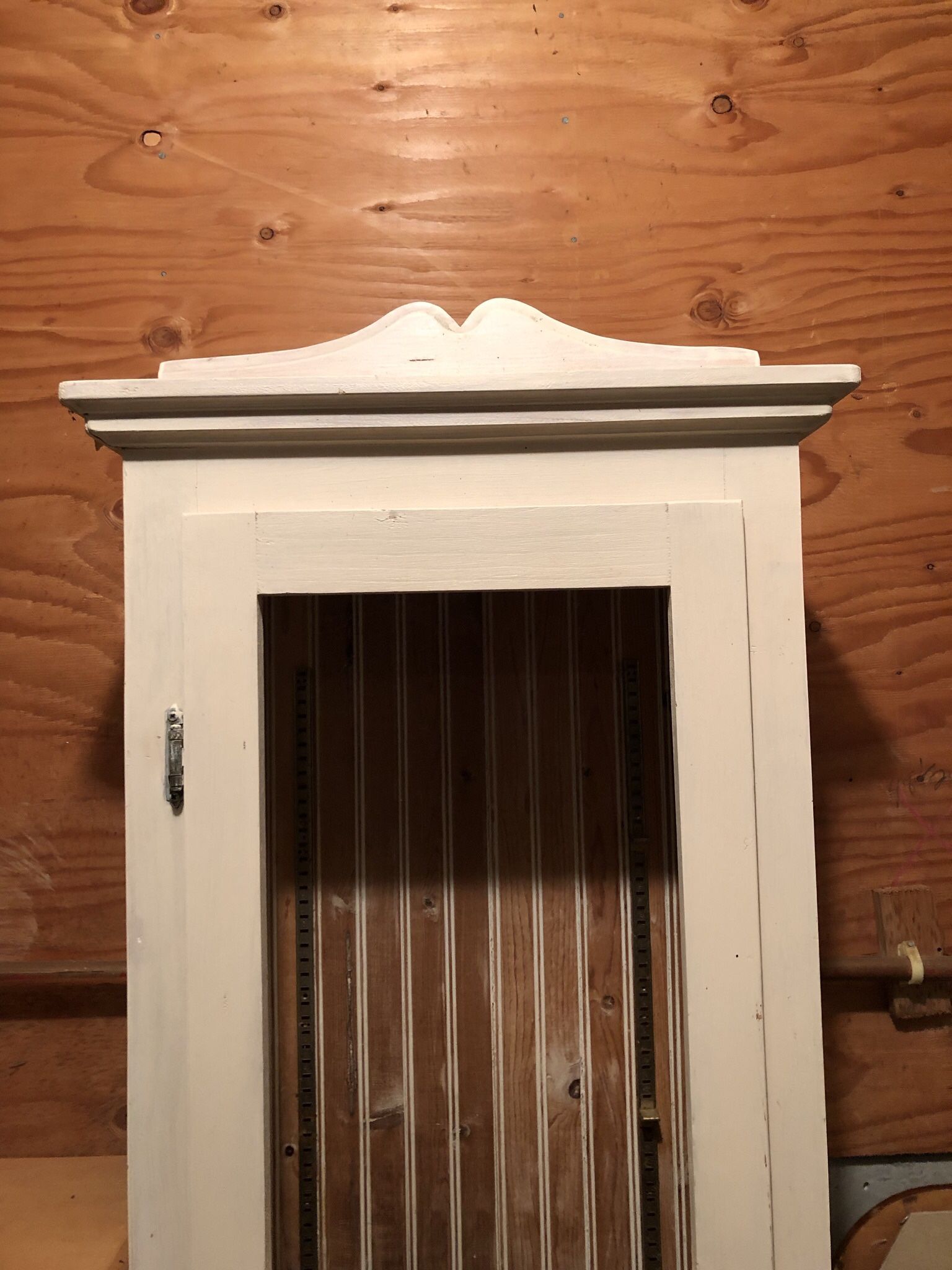 Wood Display Curio Hutch Cabinet