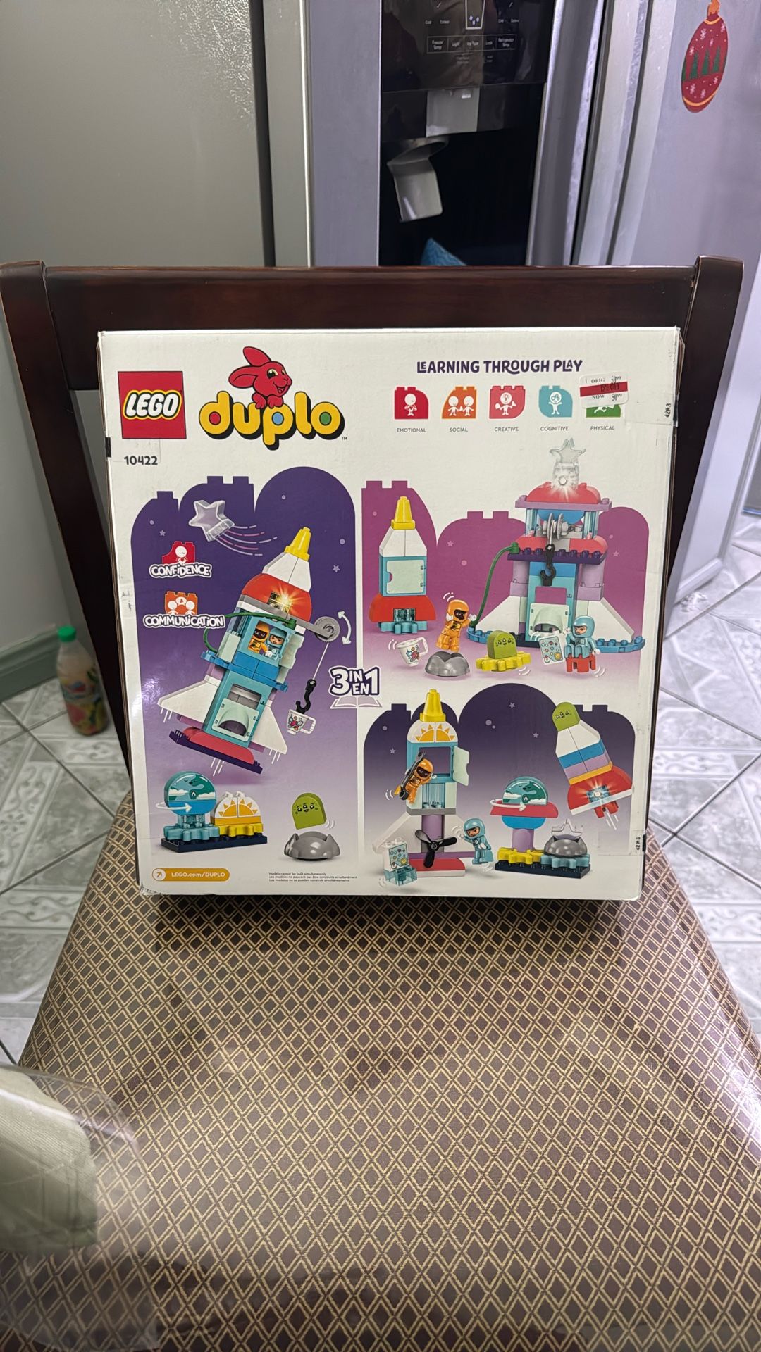 LEGO DUPLO 3 in 1 Space Shuttle Adventure Toy, Kids Role Playing Toy 10422