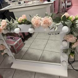 Vanity with lights