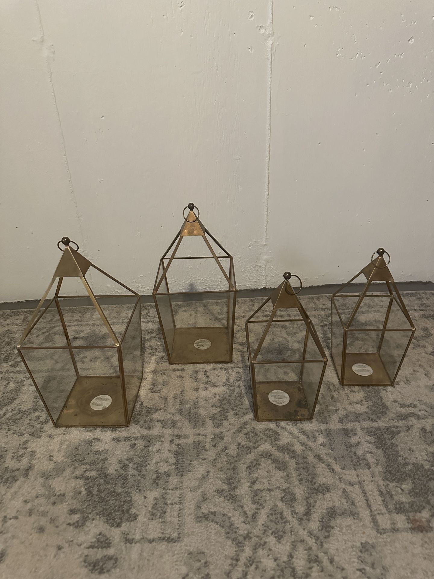 Gold Candle Lanterns
