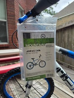 20 inch blue boys mountain bike