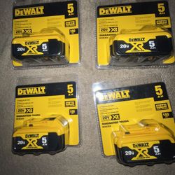 $50 DeWalt Batteries 5ah( brand New ) $50 Waco