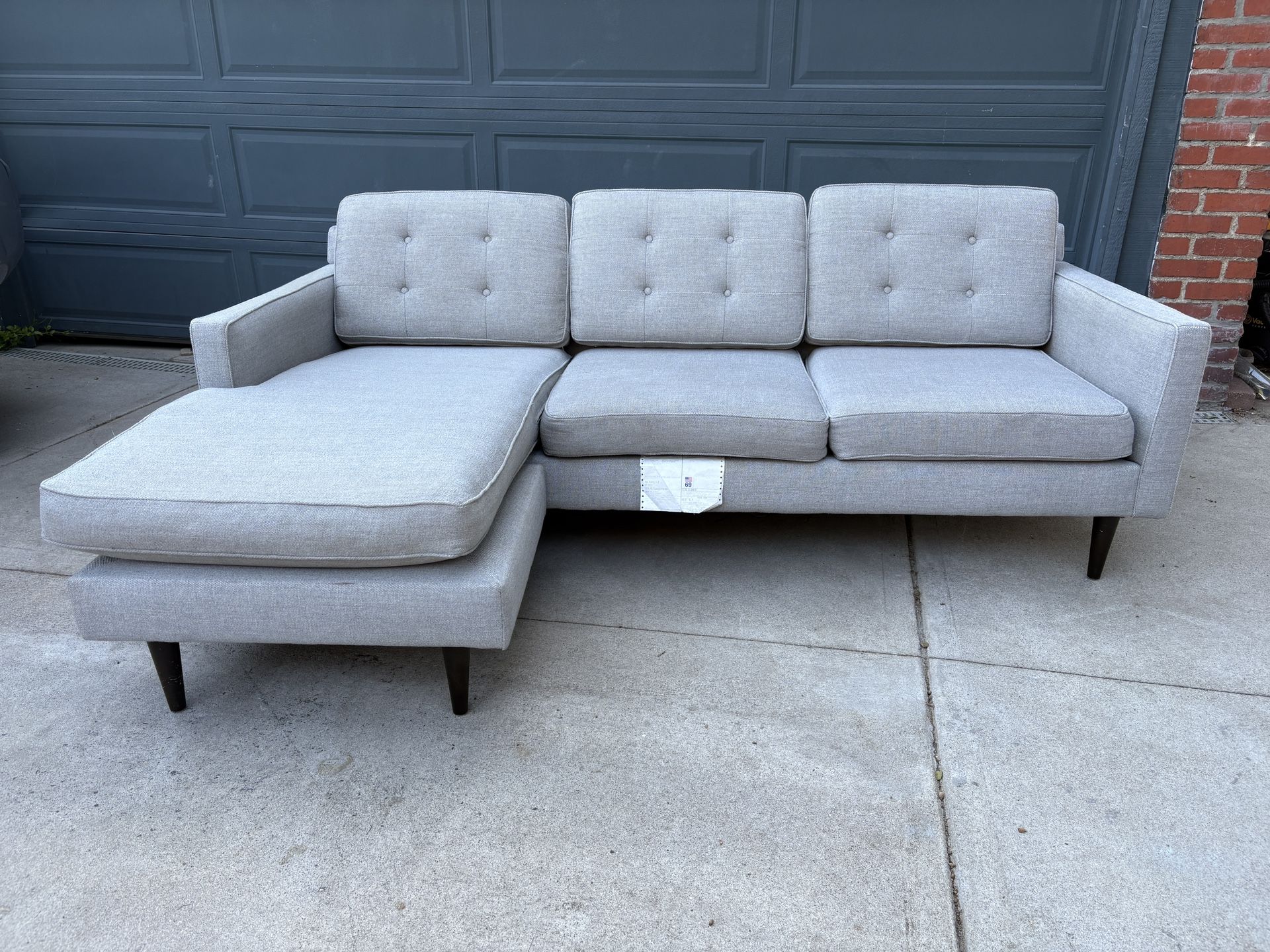West Elm Reversible Couch FREE DELIVERY