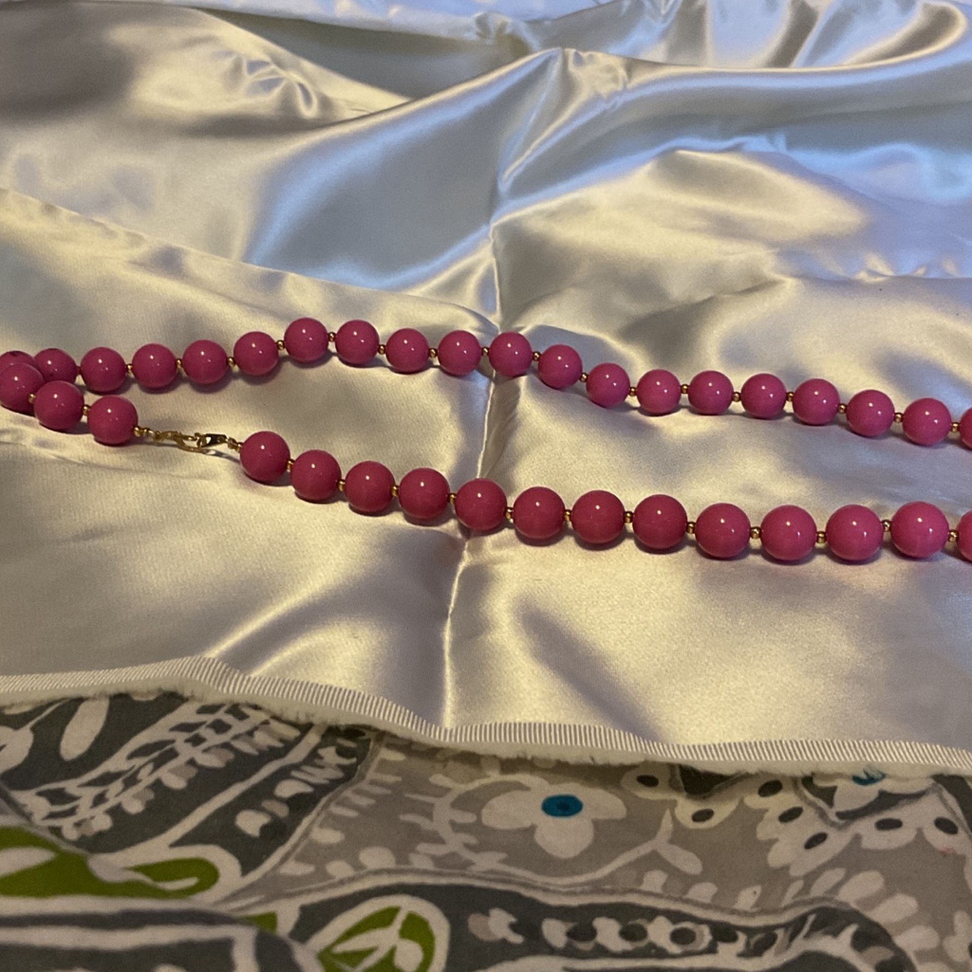 Pink Balls With Golden Spaces