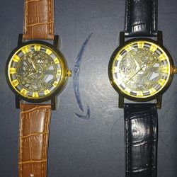 Watch Gold Skeletonized