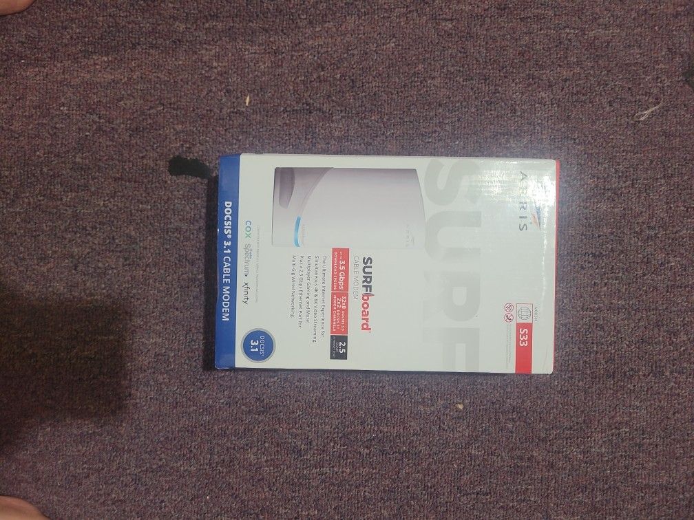 SURFBOARD cable Modem New Box