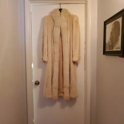 Mink Fur Coat With Fox Trim Purchased For 7k. 