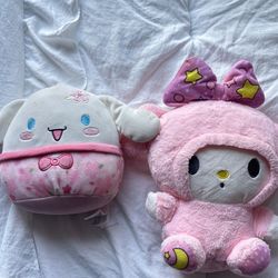 Sanrio plush and squishmallow