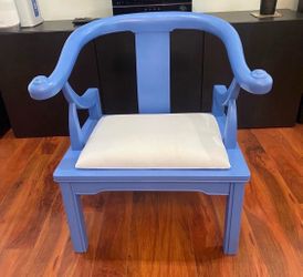 MidCentury Wood Asian Style Arm Chair