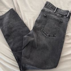 Men Old Navy Slim 38x32 360 Stretch Dark Grey 