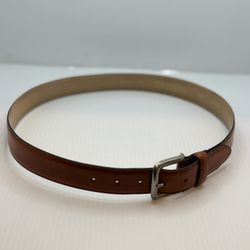 MEN'S BOSCA MADE IN CANADA LIGHT BROWN GENUINE LEATHER BELT SIZE 34/85