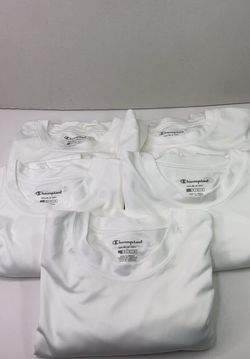 (5) Champion Double Dry White long sleeve shirt.