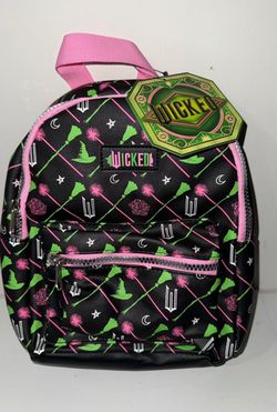 Wicked Mini 11" Backpack With Adjustable Straps And Front Zipper Pocket new with tags