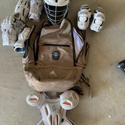 Cascade XRS Lacrosse Helmet, Bag And Pads